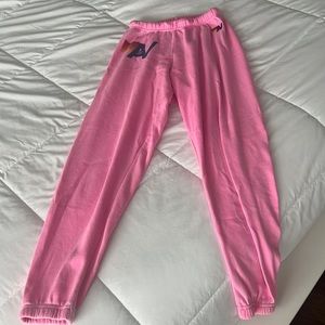 Pink Aviator Nation Sweatpants